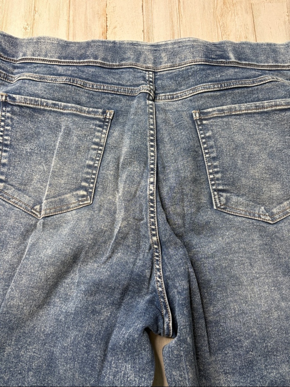 Terra & Sky  Jeggings Skinny Hgh Rise Washed Blue Size 2X (20-22W) - Picture 11 of 12